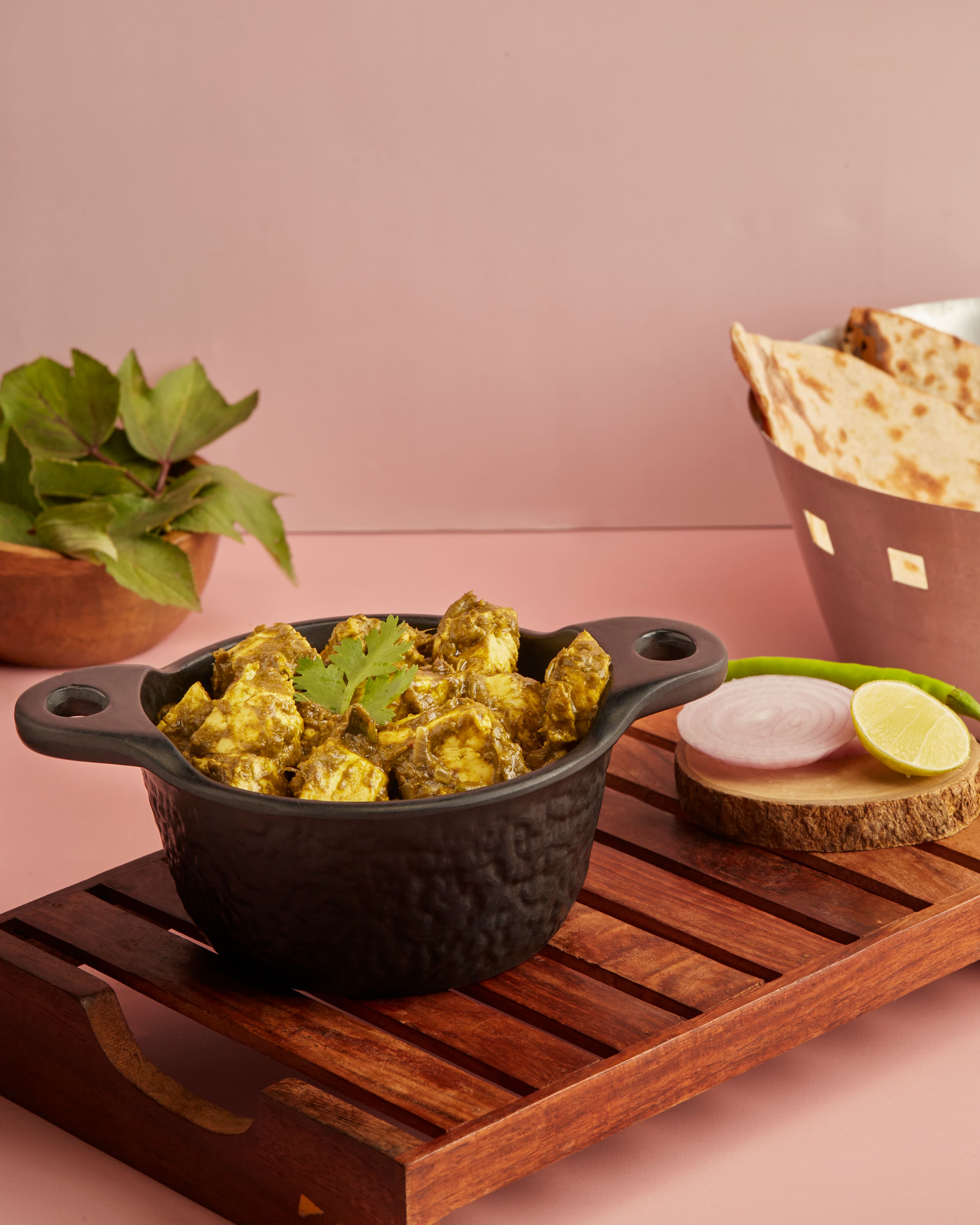 Pulao and curry plates at Kavyam The Telugu Table